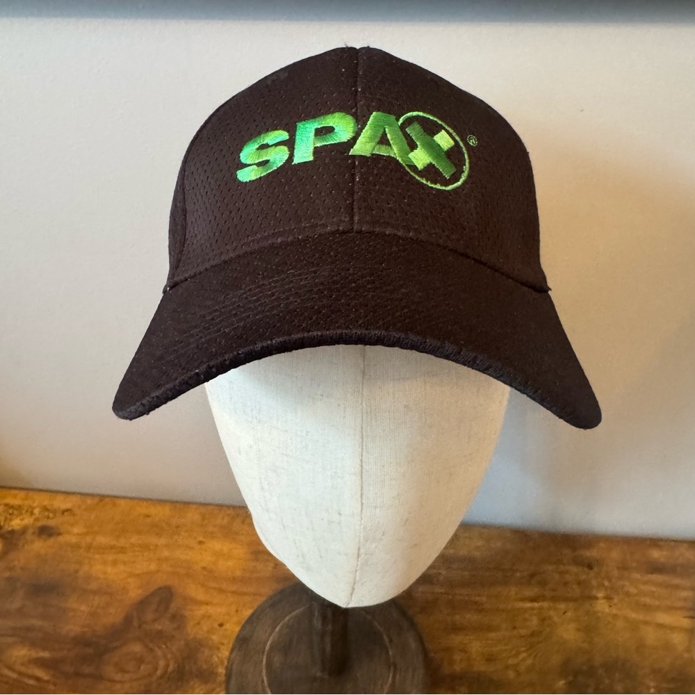 SPAX Adjustable Performance Golf Hat Black Green Cap America‎